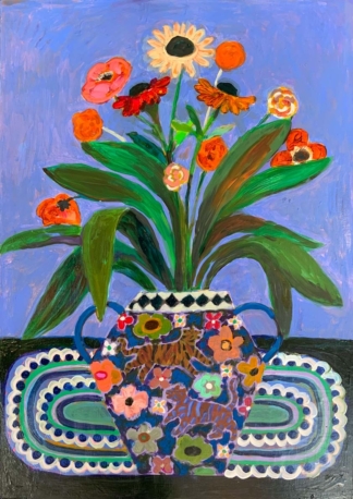 BLUE HOUR - Acrylic on Wooden Panel - 42 x 59.5 cm