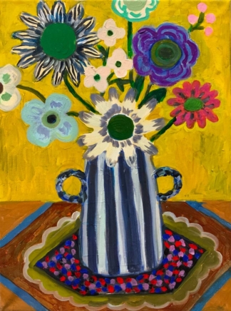 AMBER ROOM - Acrylic on Canvas Board - 32 x 42 cm