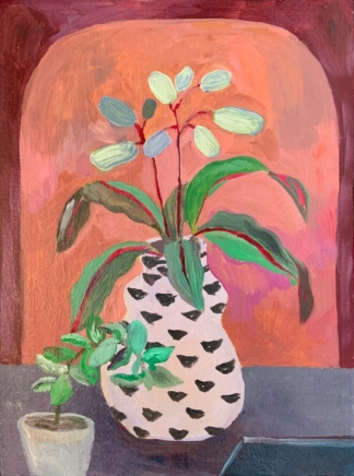 READING ROOM - Oil on Canvas Board - 32 x 42 cm - SOLD