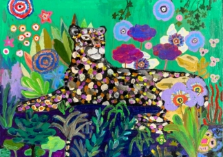 SUMMER OF REST AND RELAXATION - Acrylic on Woden Board - 21 x 30 cm