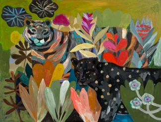 WHERE WILD THINGS ROAM - Acrylic on Wooden Panel - 42 x 59.5 cm